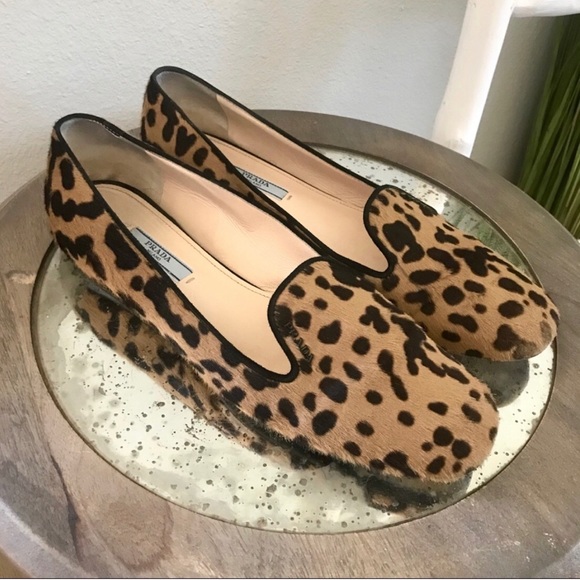 Prada Shoes - Prada Pony Hair Leopard Loafer